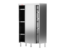 Dulap inox pentru depozitare, vertical, cu 2 usi glisante, dimensiuni 1200x600x2000 mm