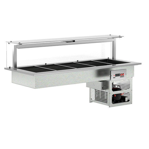 Modul autoservire drop-in drop-in cuva refrigerata , Lungime 1800  mm