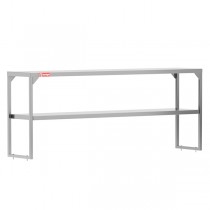 Suprastructura inox cu 2 polite, dimensiuni 900x300x600 mm