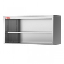 Dulap inox pentru depozitare, suspendat de perete, fara usi, dimensiuni 1200x400x700 mm