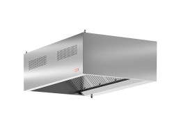 Hota profesionala inox model VitaLüft, de perete, functie de extractie si aport de aer proaspat, dim 1600x1100x500 mm