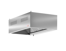 Hota profesionala inox model VitaLüft, de perete, functie de extractie si aport de aer proaspat, dim 1800x1300x500 mm