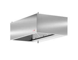 Hota profesionala inox model SuperXtractor, de perete, functie de extractie, iluminare LED, dim 1200x900x510 mm